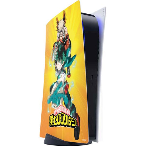 My Hero Academia Deku and Bakugo Season 5 PS5 Digital Edition Console Skin